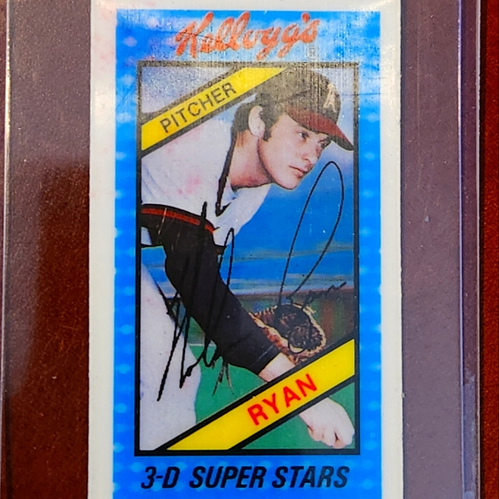 Kellogs Vintage NOLAN RYAN Mint condition Hologram Card - MINT - RARE